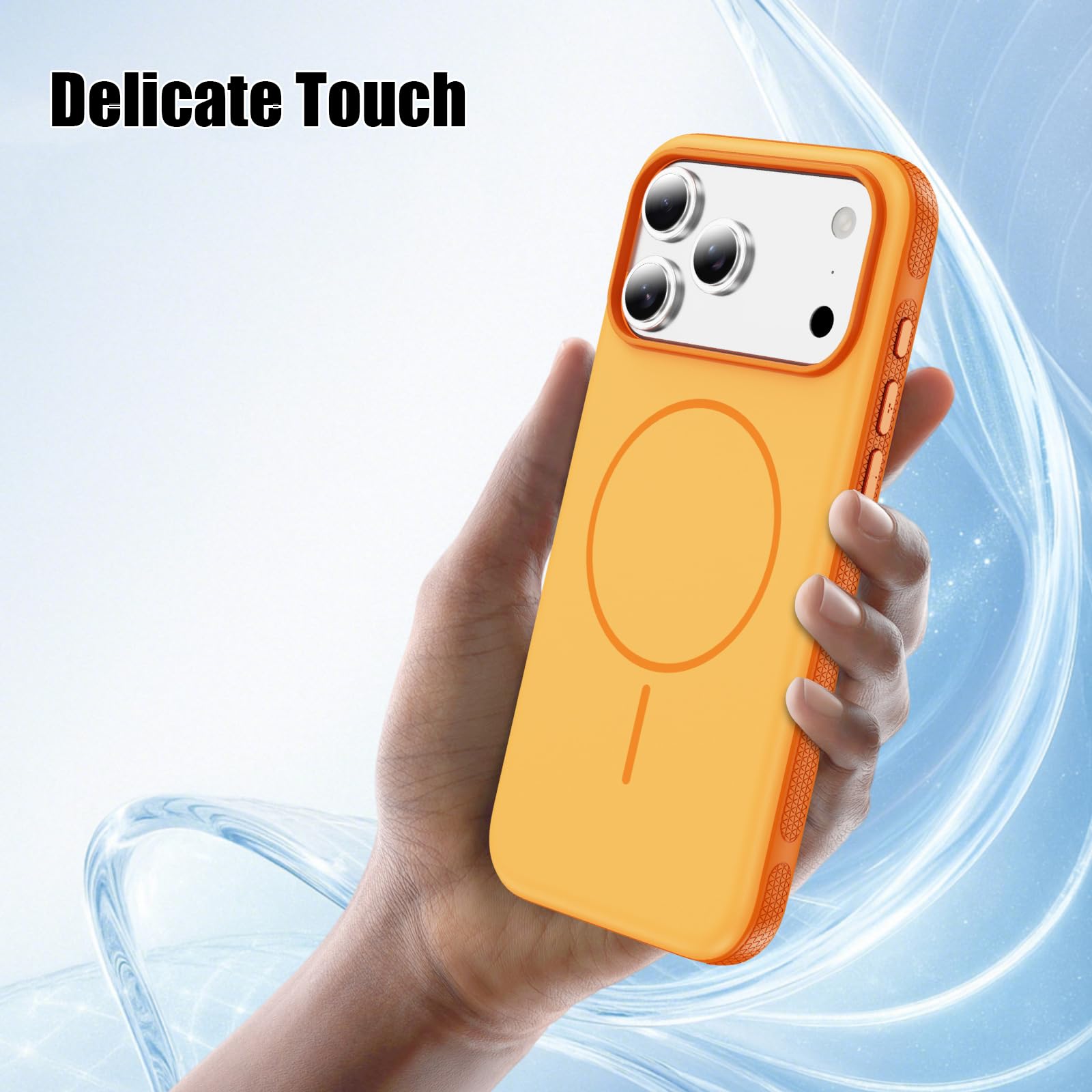 Magnetisch Hülle für iPhone 17 Pro Max/17 Pro/17 Air/17, Dünne Gefrostet rutschfeste Schutzhülle Unterstützt Drahtlose Aufladung Handyhülle,Schwarz,17 Pro