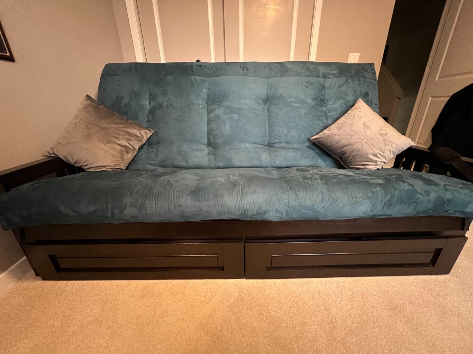 59/mo Finance Kodiak Furniture Monterey Queensize Futon, Storage