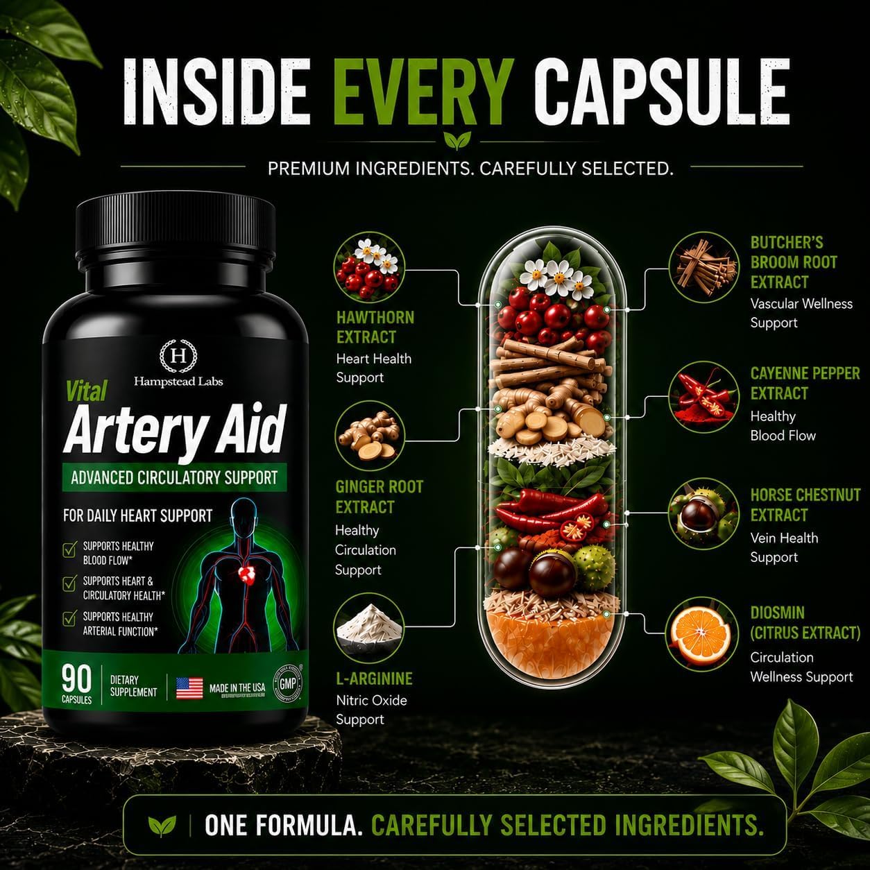 Advanced Blood Circulation, Leg varicose Veins Support Treatment Supplement — Amazon image 9