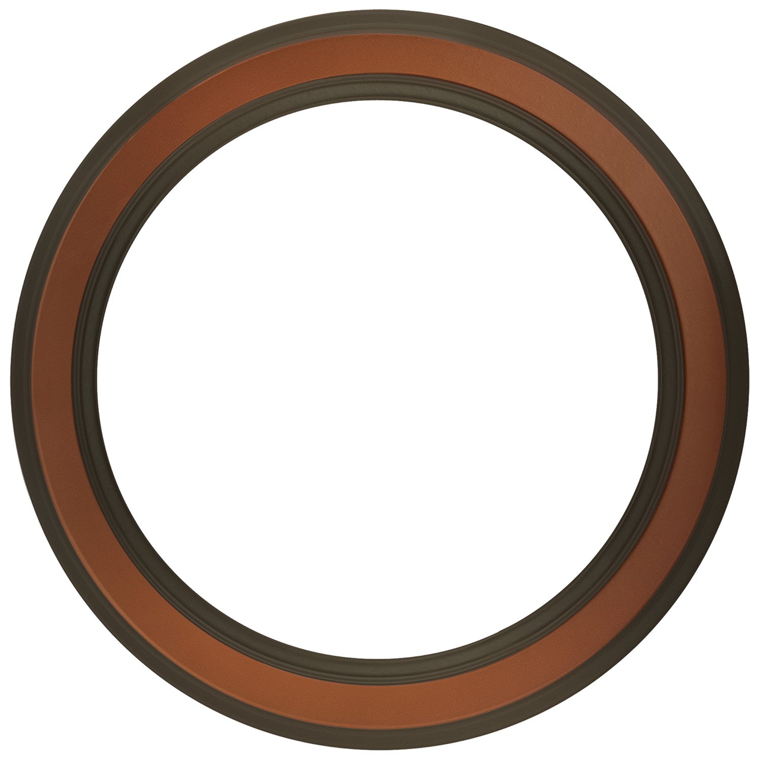 ArtToFrames 8 x 8 Inch 820 Circle Frame Walnut Picture Frame Comes with Circle Flat Glass, Circle Frame Back and Wall Hanging Hardware (820C0808WA)