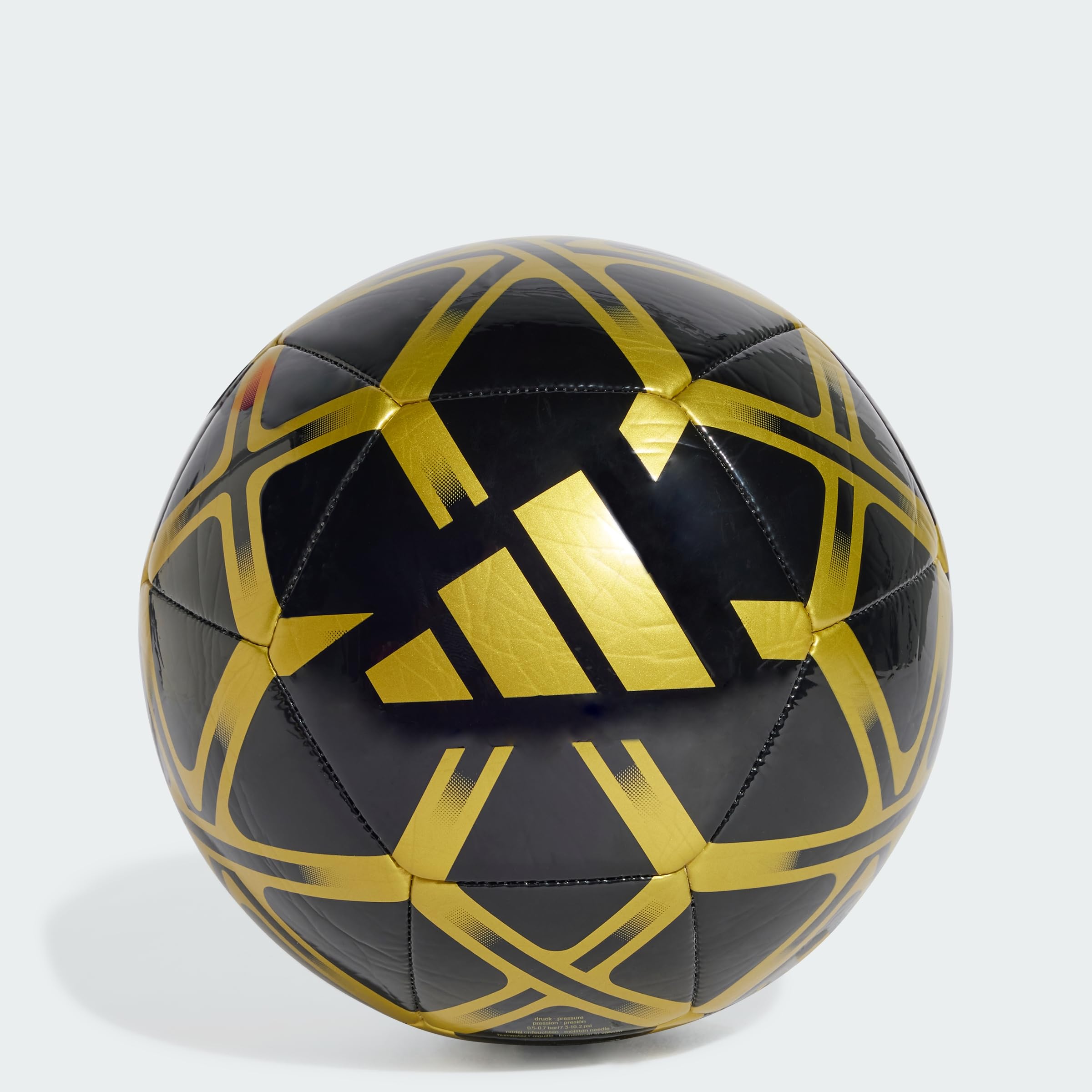 adidas Uniseks STARLANCER CLUB BALL, Black/Gold Metallic, 5