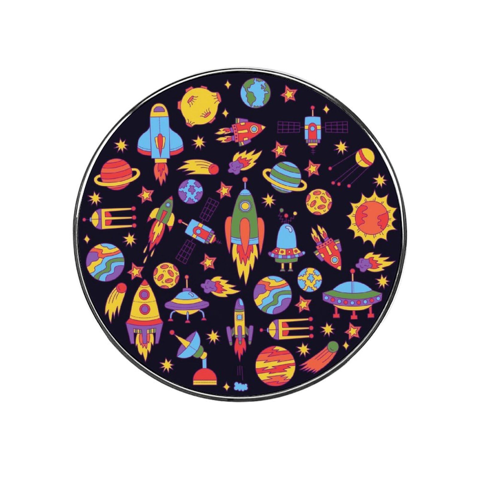 Space Rocket Planet Magnets For Fridge Kitchen Decoration For Refrigerators Whiteboards
