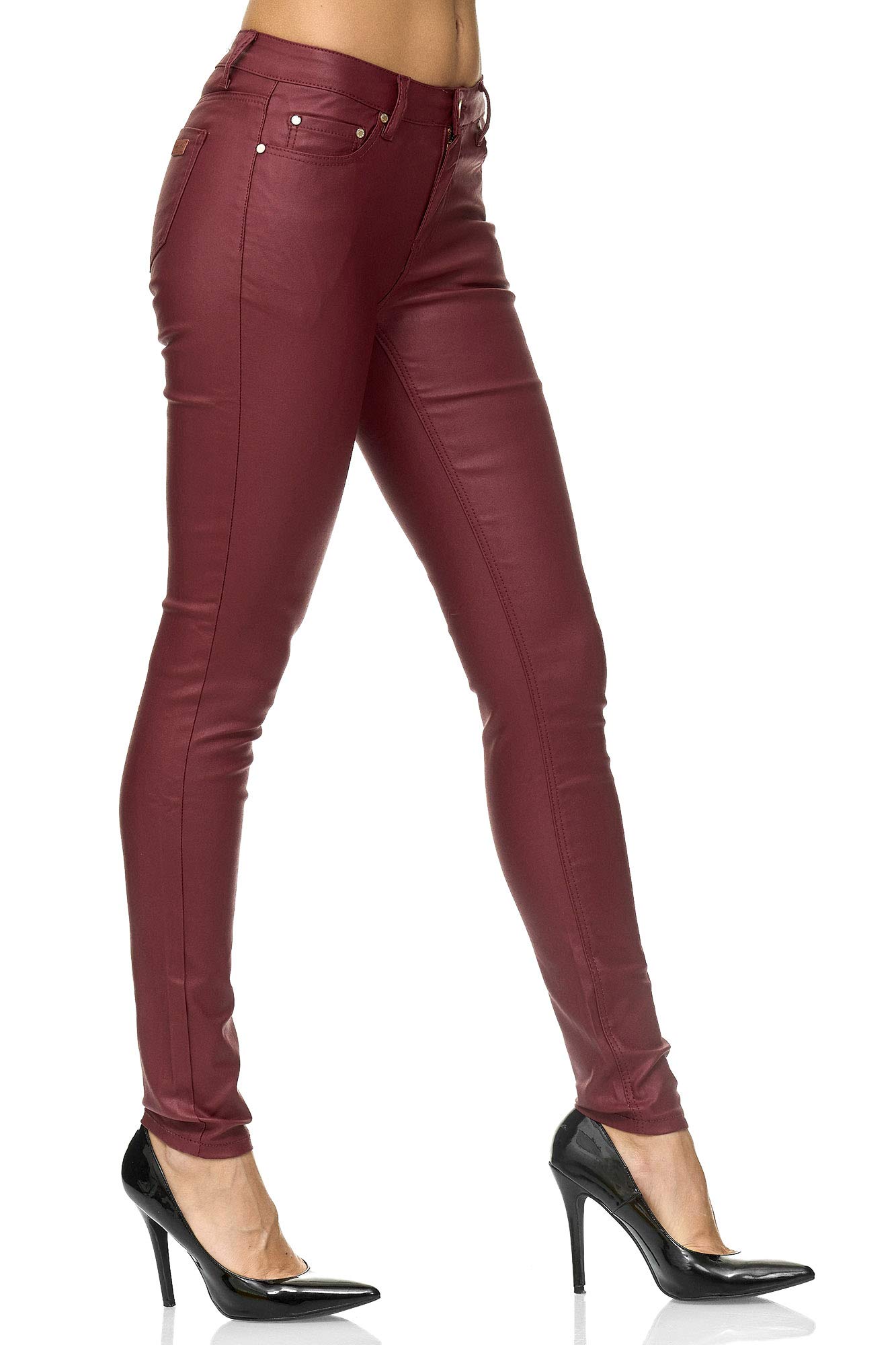 Elara Jeans Donna Stretch Vita Alta Skinny Slim Chunkyrayan