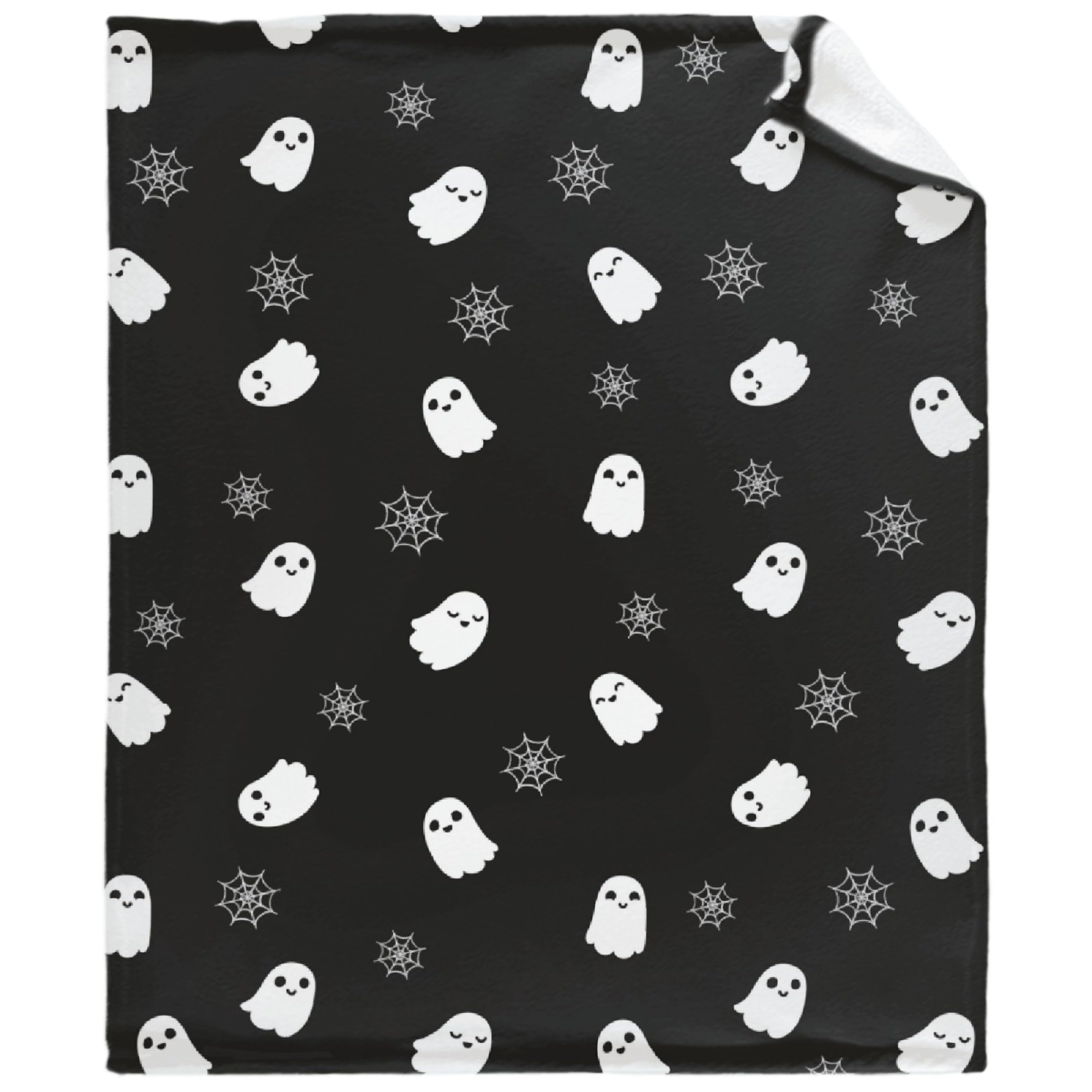 Halloween Ghosts Blanket - Soft Fleece Throw, Cozy Flannel, Air Conditioning, Extra Large for Family