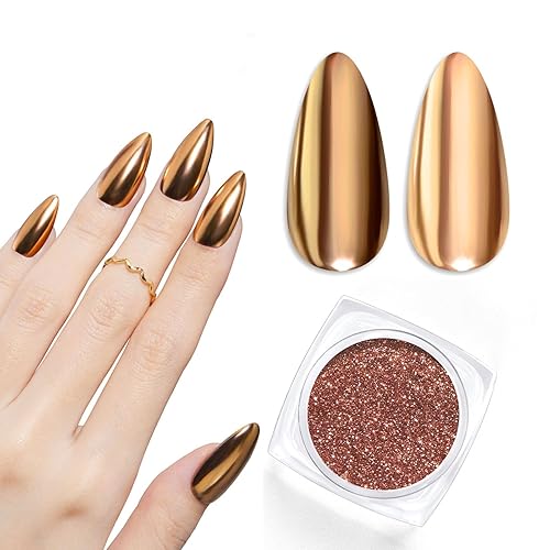 Beetles - Polvo cromado para uñas, esmalte de uñas metálico, cromado, 0.04 oz (1 gramo), polvo de uñas cromado, efecto espejo, manicura de uñas