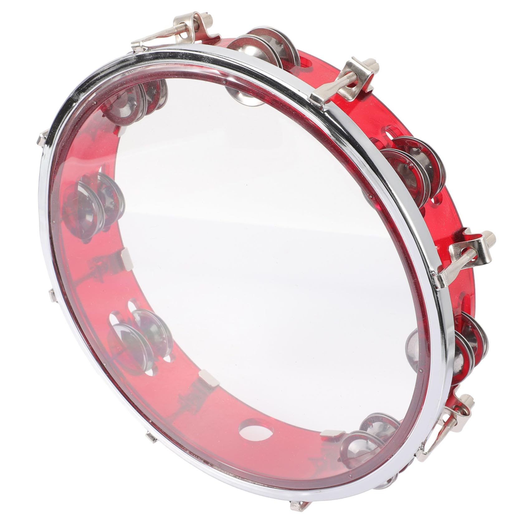 MERRYHAPY Tamburello Mano Tamburo Mano Campana Strumento Percussione Tamburello per Ragazzo Ragazza