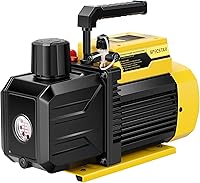 SPECSTAR 3/4 HP 7.2 CFM Dual Stage Rotary Vane Vacuum Pump for R134a R410a R22 HVAC AC Systems + 2 Oil Bottles