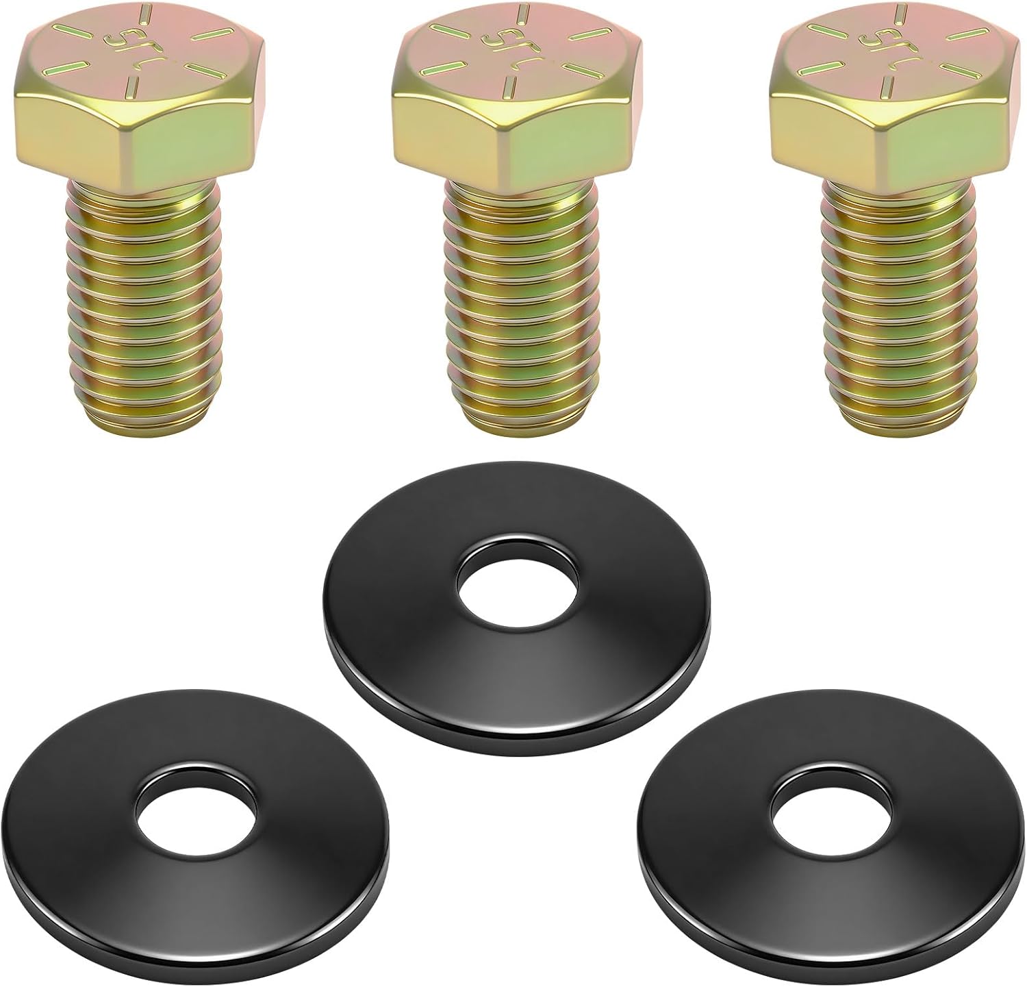 3 Sets 781872 & 782474 Deck Spindle Blade Bolts and Washers Compatible with Big-Dog Hu-stler Super Z Super Mini etc, Replace 754101 602680