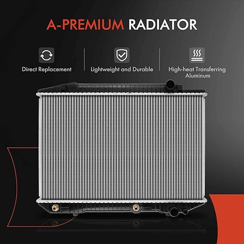 Miniatura 7 de A-Premium Radiador de refrigerante del motor con enfriador de aceite de transmisión compatible con Mercedes-Benz 380SE 380SEC 500SEC 560SEC 380SEL