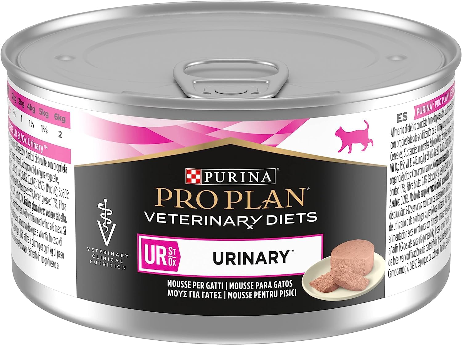 PRO PLAN VET FELINE UR URINARY MOUSSE PAVO CAJA 24X 195GR