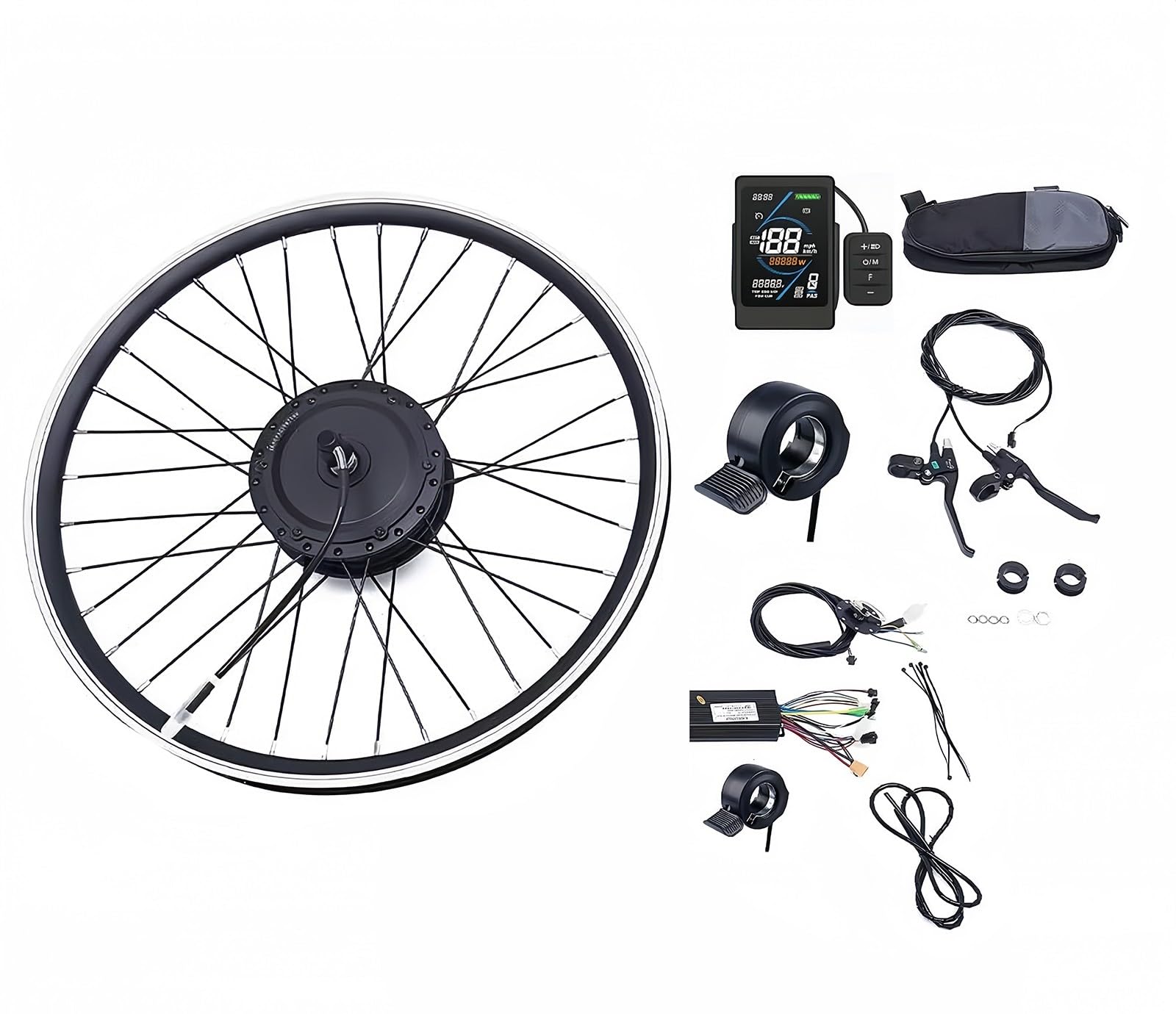 Kit de buje para rueda de Bicicleta, 36/48 V/500 W, buje para Bicicleta eléctrica, Kit de herramientas para Bicicleta de 20 a 29 pulgadas/700 C