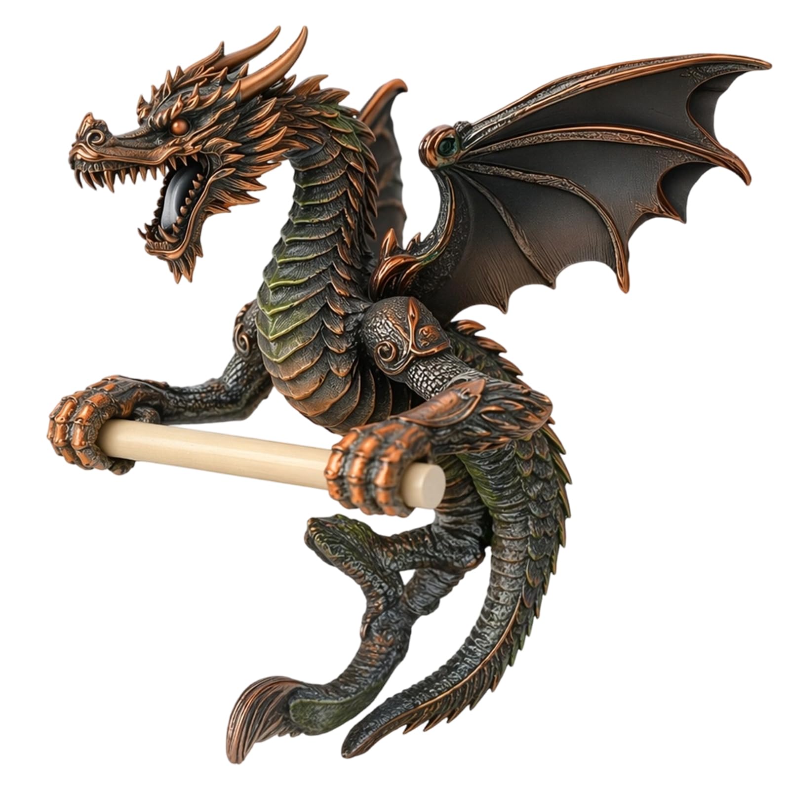 Dragon Tissue Dispenser Wall Mount Creative Tissue Holder Bathroom Kitchen