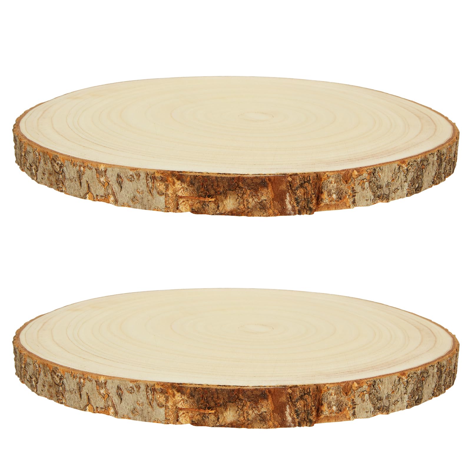 2 Dischi Legno Naturale 20-22cm - Per Fai Da Te, Centrotavola, Decorazioni Rustiche - Foto 9