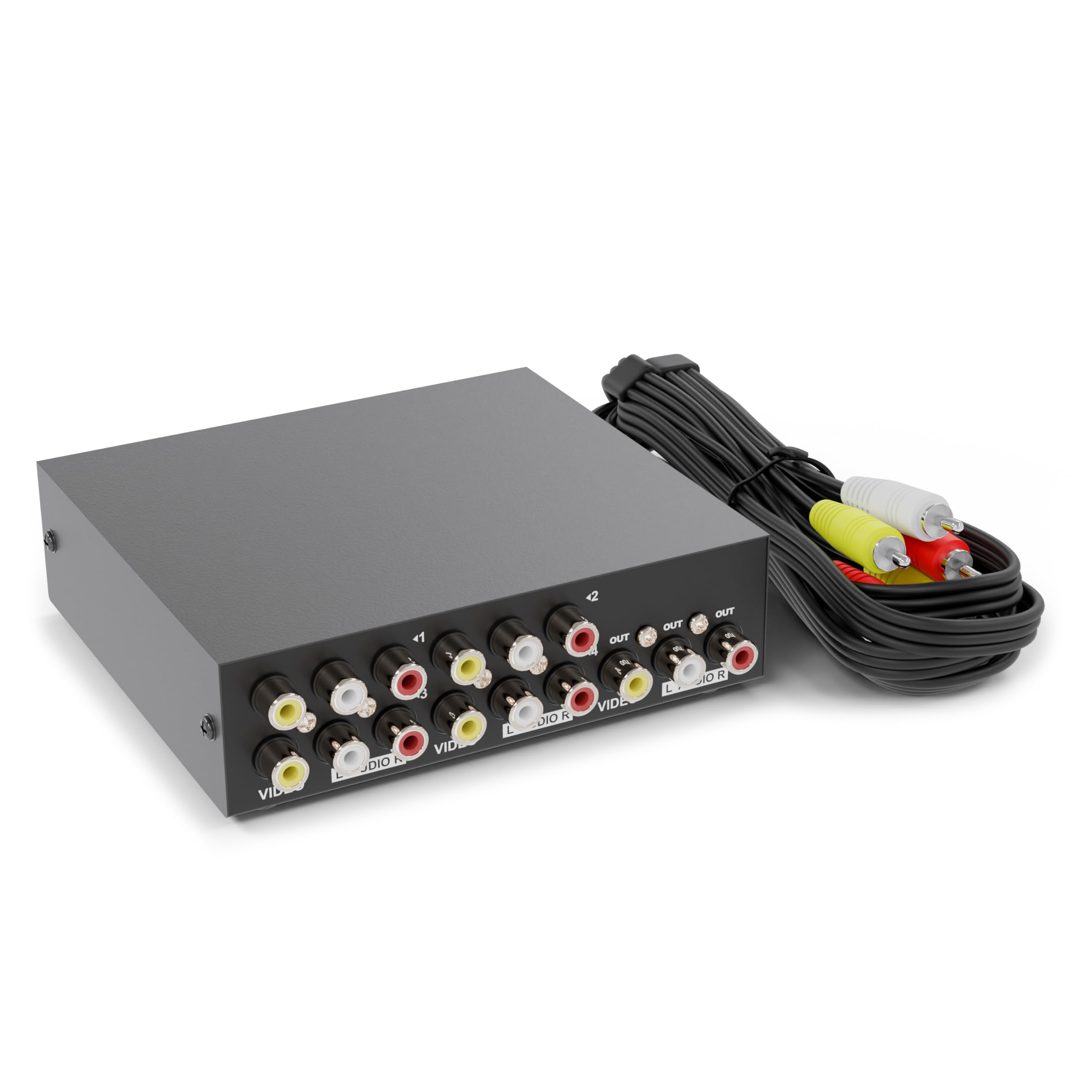 Amazon.com: THE CIMPLE CO 4-Way RCA Switcher Kit - 4-In/1-Out A/V