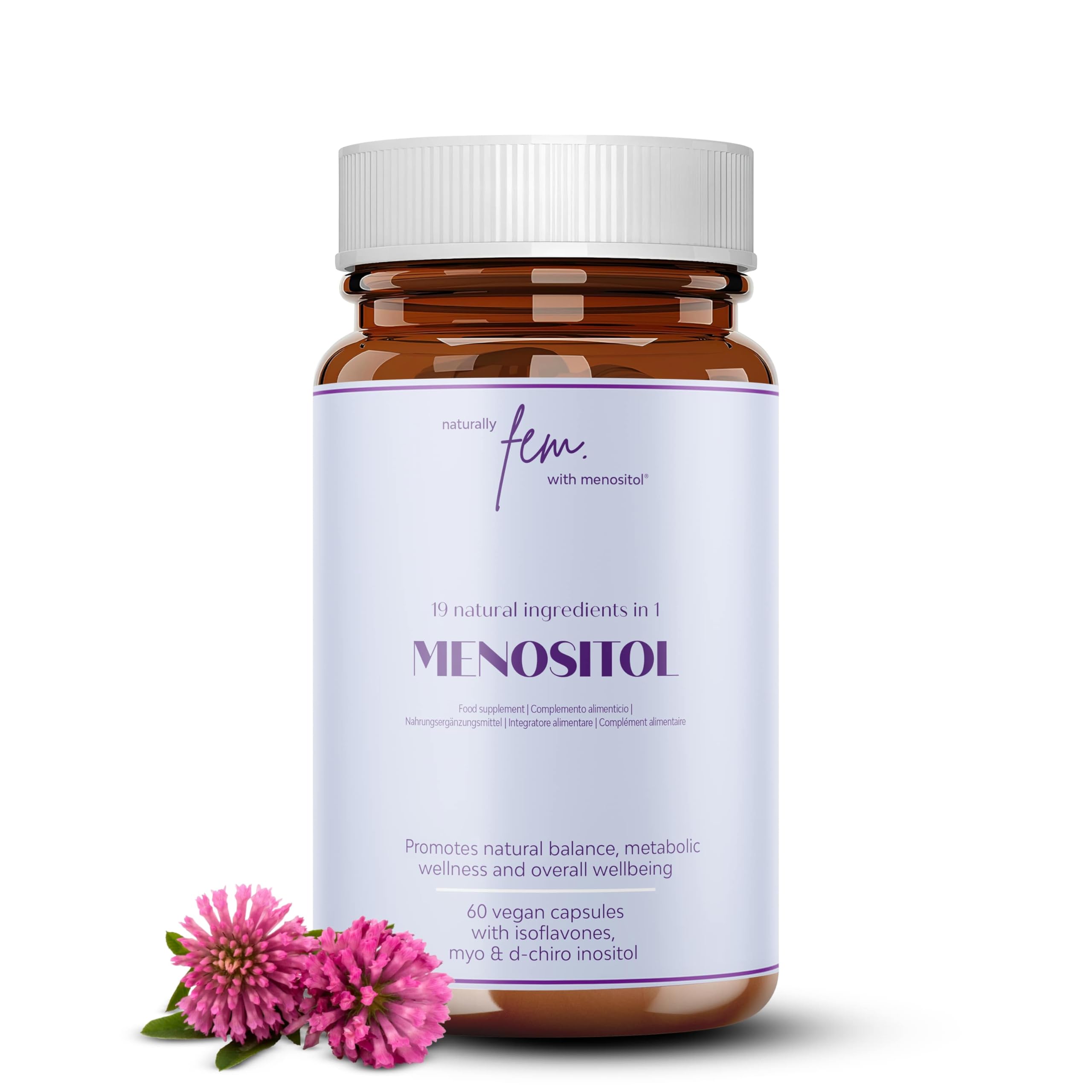 Inositol FEM Menositol 19 en 1 – Suplemento Integral para la Menopausia con Myo-