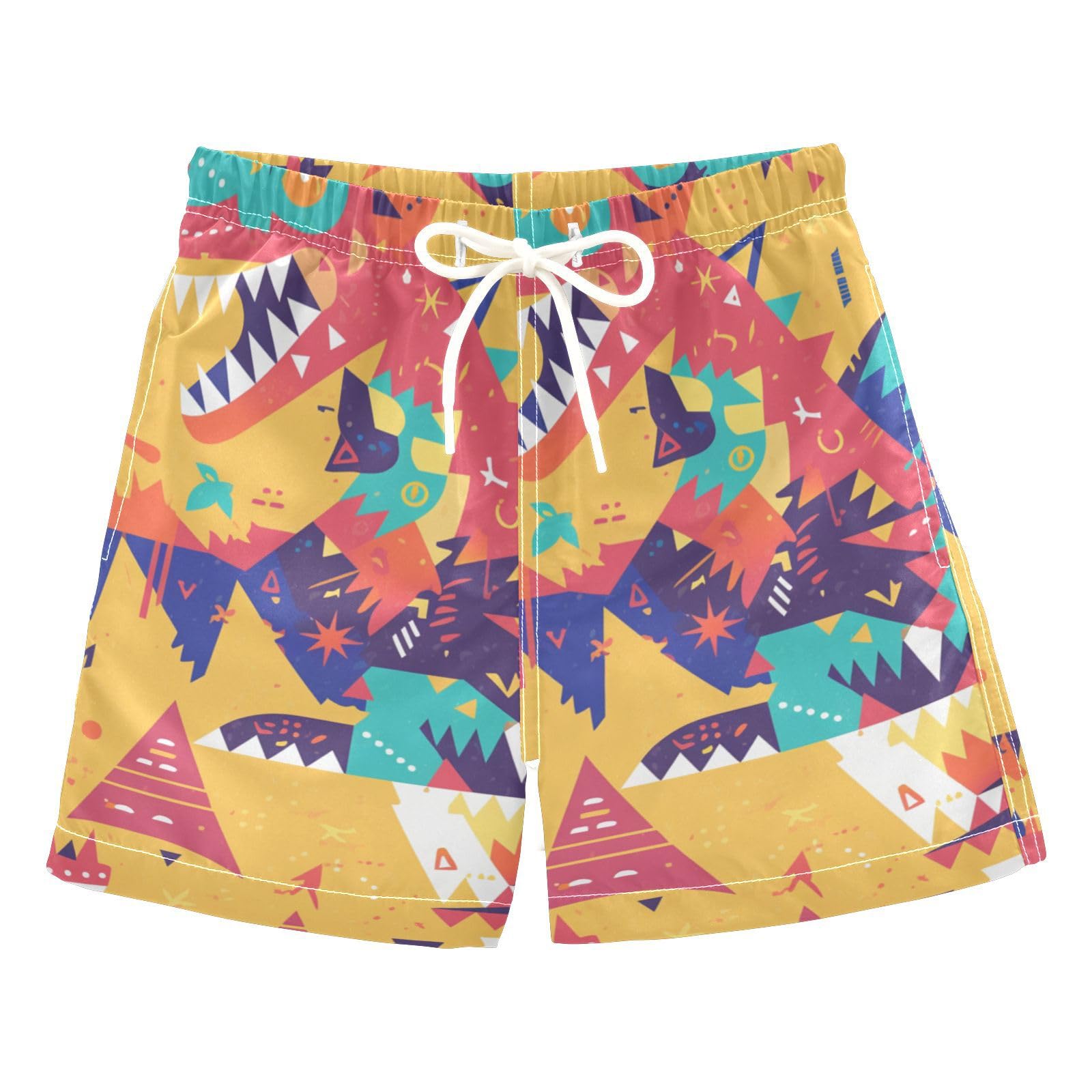 Zathe Dinosaur Rex Christmas Toddler Swimshorts Swimming Party Boys Toddler Joggin Shorts Kids Swimwears Beach 3T
