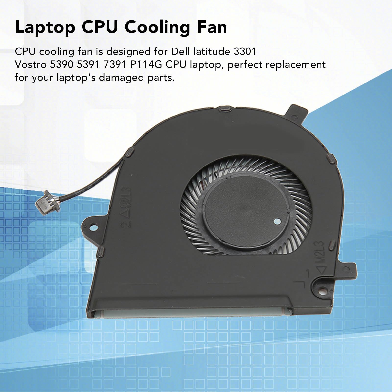Ventilateur de Refroidissement de Processeur pour Ordinateur Portable, pour Latitude 3301 5390 5391 7391 P114G, Ventilateur de Refroidissement pour Ordinateur Portable