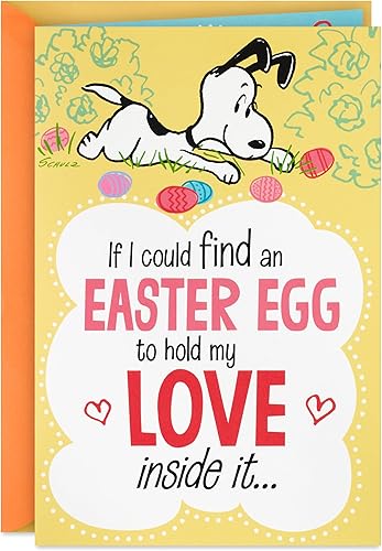 Hallmark Peanuts - Tarjeta de Pascua Pop Up Honeycomb Easter Egg