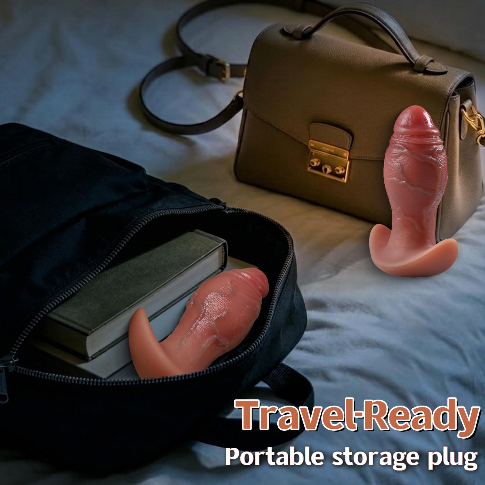 15 × 5,69 cm Dildo Anal Realista y Dilatador Anal, Masajeador Prostático de Silicona, Plug Anal Gigante con Nudo y Base de Anclaje, Juguete Sexual Portátil para Él y Ella Estimulación del Punto G — view 8