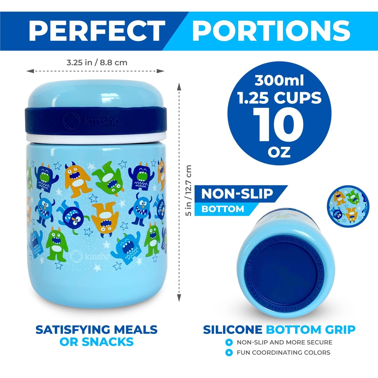 Gacqpli Edelstahl Thermo-Essensbehälter - Unterteilt Mit Besteck Für Kindergarten & Arbeit