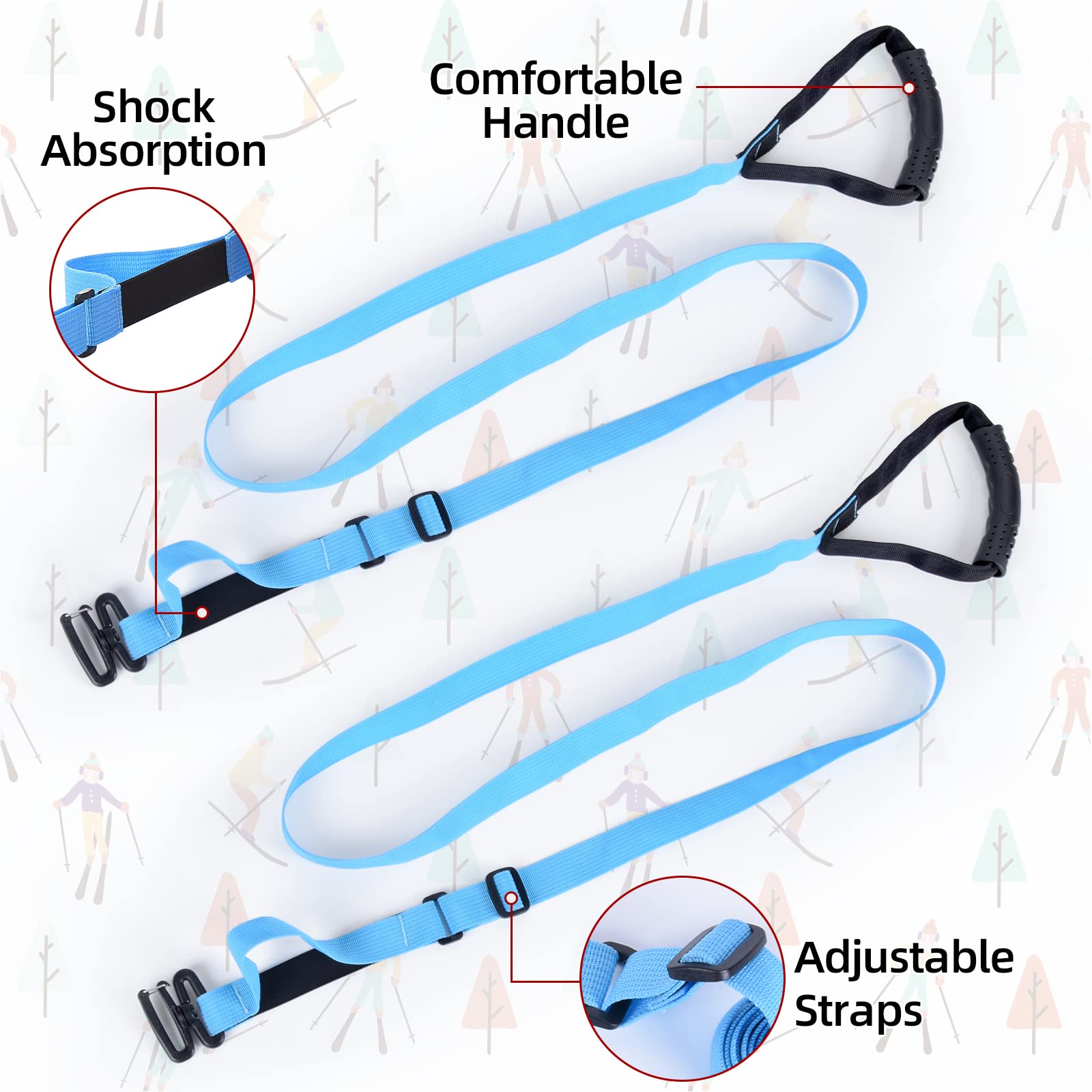 STLOVe Ski und Snowboardgurt Trainer Rucksack für Kinder Ski Trainingsgurts Rucksack für Anfänger zu kontrollieren Sie die Geschwindigkeit und sicher Ski