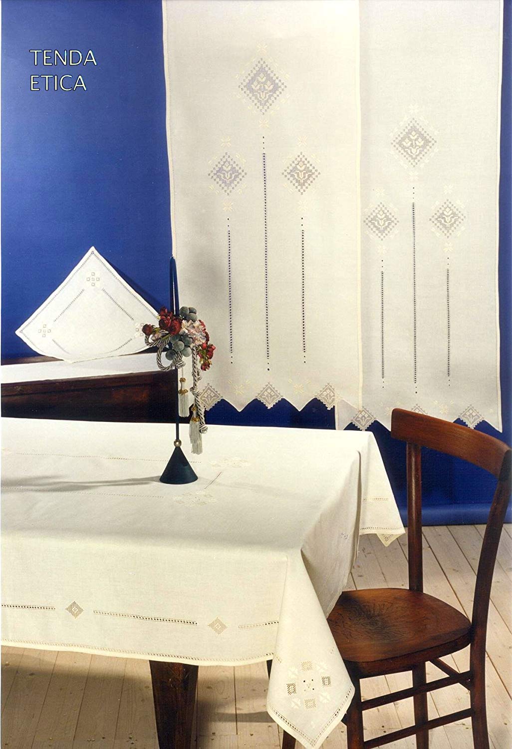 Zenoni & Colombi Telo Tenda Anastasia Double Face In Taffetà, 150x290cm, Rosa, Made In Italy, Lavabile - 2