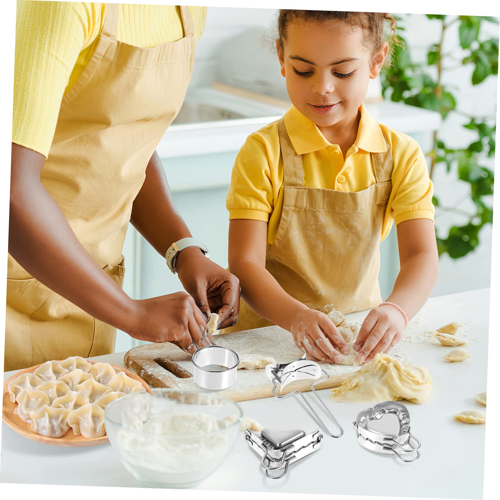 OFFSCH 2 Sets Dumpling Maker Mold Set Kitchen Dumpling Press Molds for Homemade Chinese Dumplings