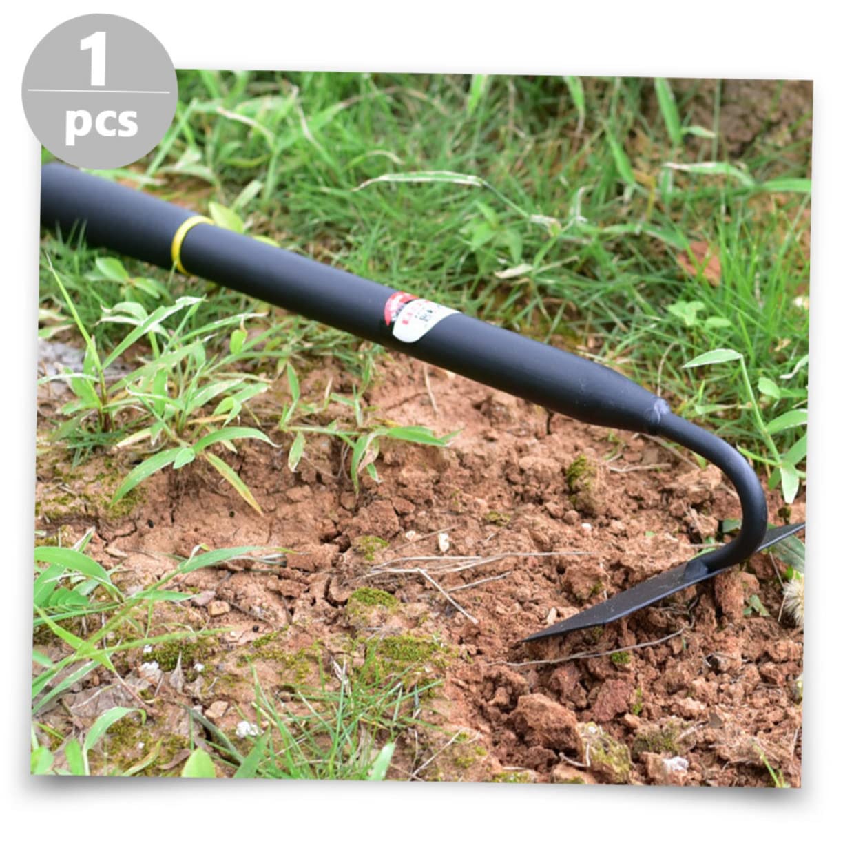 HANABASS 2 Stck. Ergonomischer Hand Hacke Manganstahl Gartenwerkzeug für Graben Pflanzen und Unkrautjäten Robust und Komfortabler für Gartenliebhaber