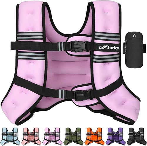 Miniatura 16 de Chaleco con peso unisex, con franja reflectante para correr, entrenamiento, caminar, entrenamiento de fuerza, pérdida de peso, fitness