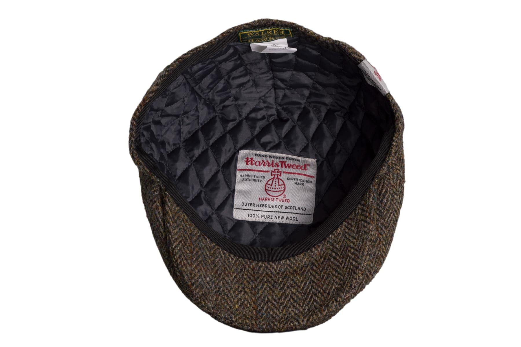 WALKER AND HAWKES - Cappello Piatto Harris Tweed Oakmoor