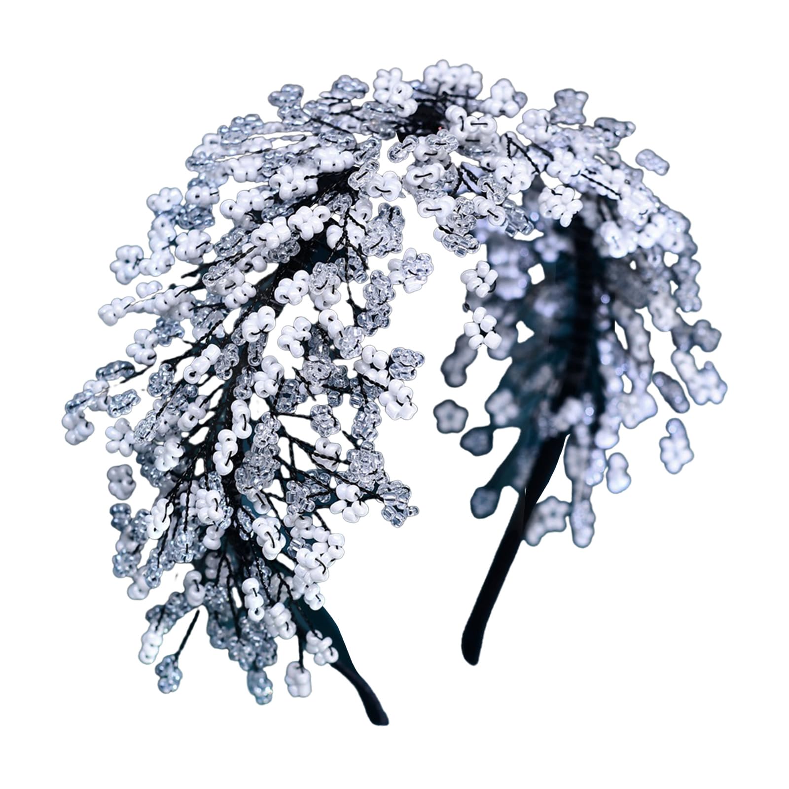 Lussuosa fascia per capelli in tessuto di cristallo per donne, estetica, per matrimoni, eventi formali, feste serali, decorazioni per capelli per feste