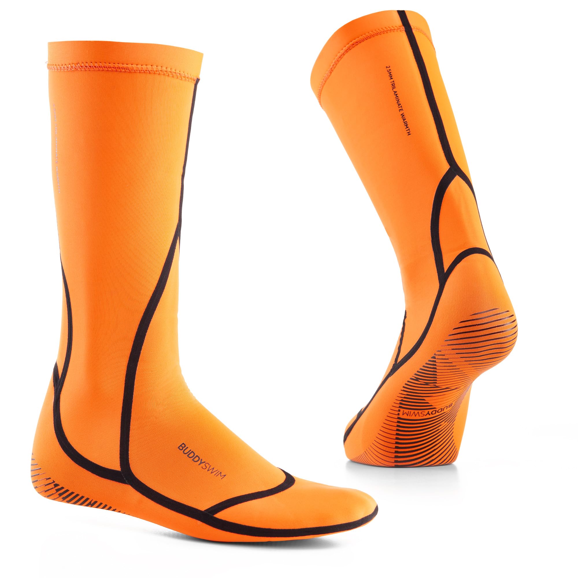 2,5 mm Neopren Socken zum Schwimmen im offenen Wasser. Neoprenschuhe für Frauen und Männer für Kälteisolierung, leicht zu halten, zum Tauchen, Surfen und Wassersport. Wasserdichte Socken.