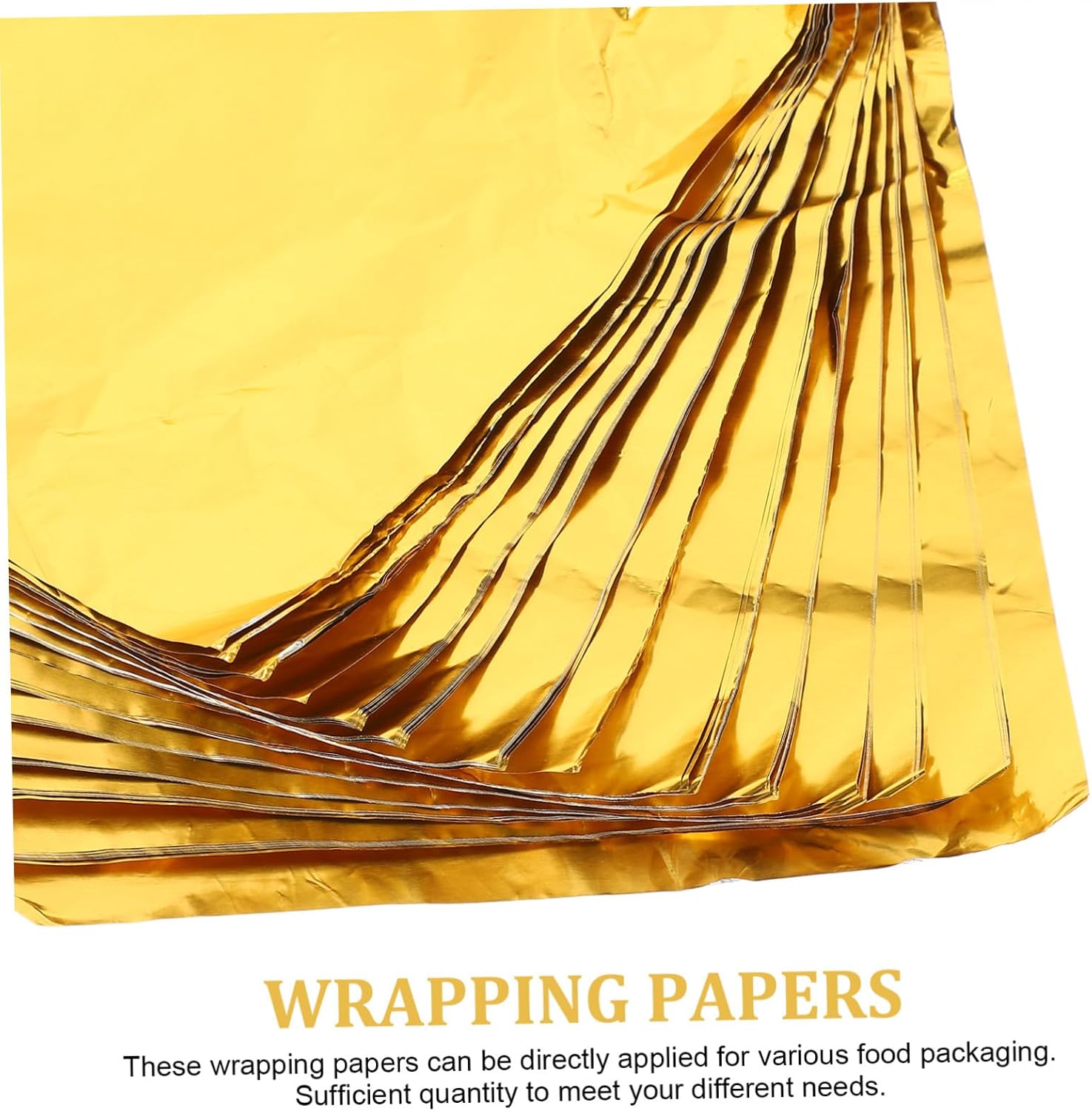 600pcs Gold Foil Aluminum Candy Wrappers for Chocolate Packaging for Parties Festivals and Handmade Treats Easy to Use Food-safe Material