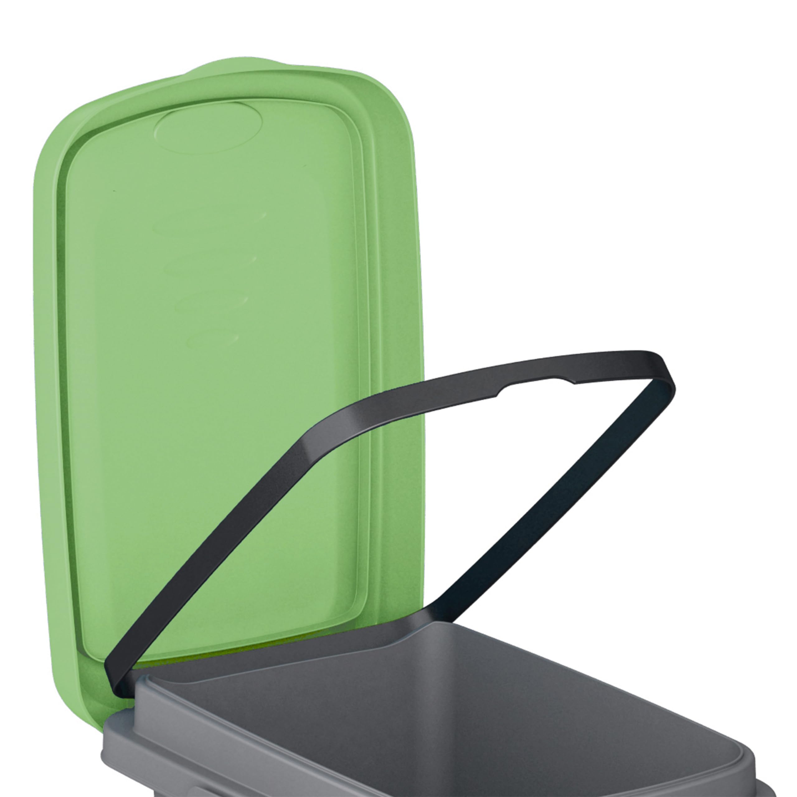 Casaria® Poubelle cuisine 25L 39x24cm couvercle inodore sac poubelle tri sélectif