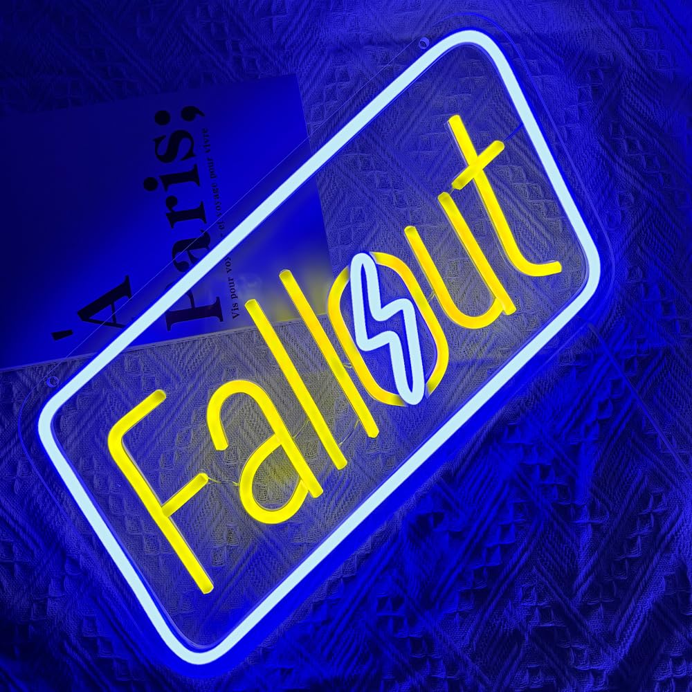Fallout Neón Juego Neón Decoración De Pared Señal De Led De Fallout Aplicable a Decoración de dormitorio Regalo Para Hombres