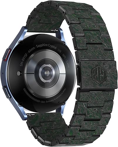 Haflyer Correa de reloj para Samsung Galaxy Watch 5 Watch 6 Band 1.772 in1.732 in1.575 in y Galaxy Watch 4, 1.811 in1.654 in, fibra de carbono de