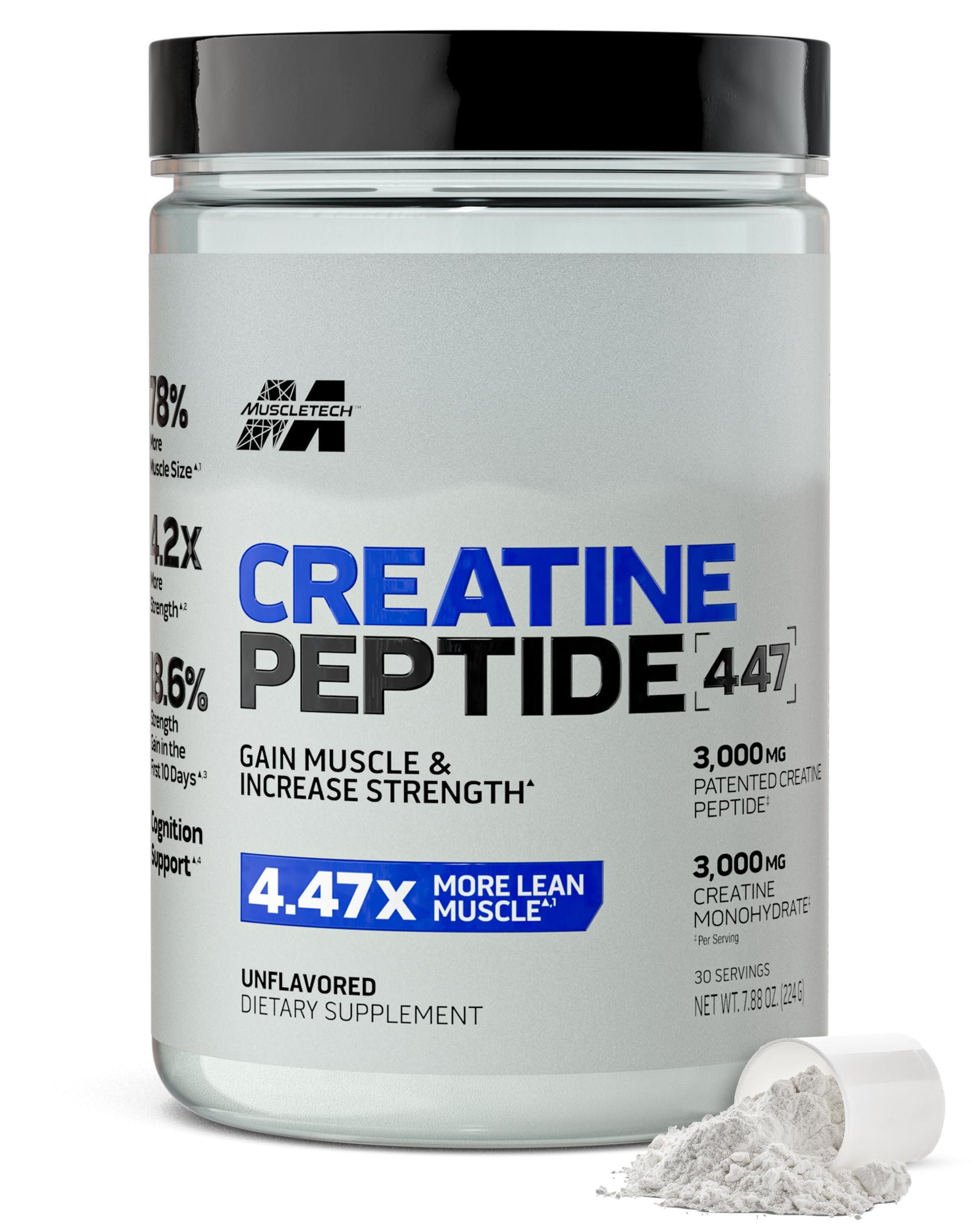 MuscleTech Creatine Peptide Powder - 3000mg of Creatine Monohydrate