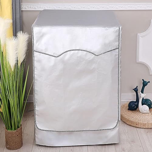 Cubierta para lavadorasecadora para lavadora de carga frontal, impermeable, a prueba de polvo, resistente al sol y a los rayos UV, para exteriores