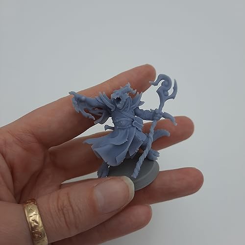 Miniatura 2 de HERO Creations - Dragonfolk - RPG - Calabozos y Dragones - DND - Pathfinder - Señor del Anillo - Figura miniatura (grissin pintar) (Dragonfolk