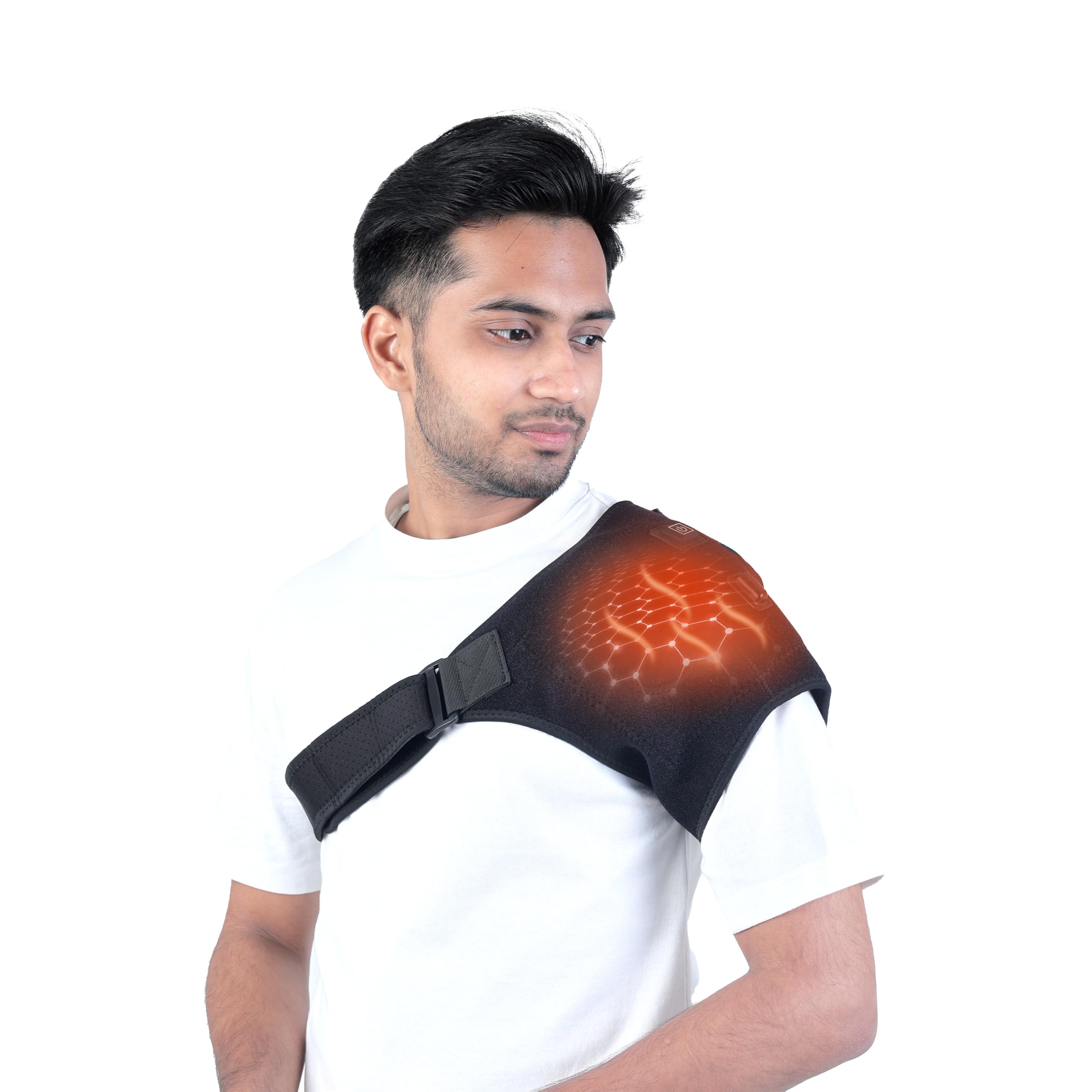 THEINDROLLER Electric Shoulder Heating Pad - Advanced Shoulder Support for Pain Relief | Adjustable Temperature | 5V 2A Safe Power Source Compatibility | Suitable for Men & Women (B0DGD7JNVS) Amazon Price History, Amazon Price Tracker
