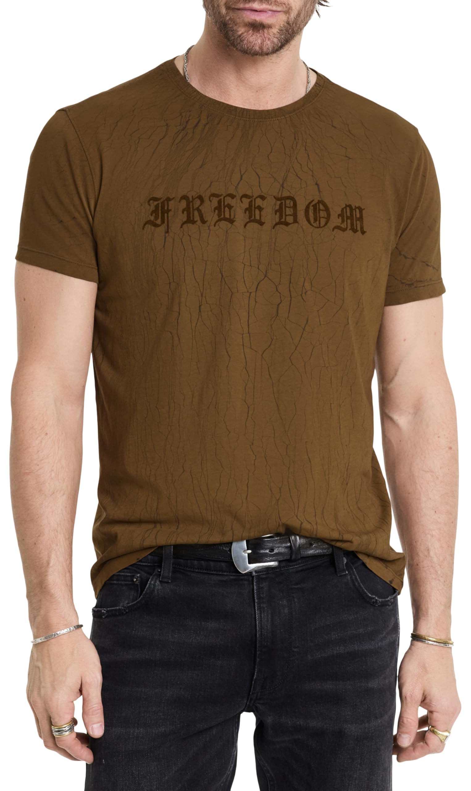 John Varvatos Cracked Freedom tee Camiseta Cracked Freedom Hombre