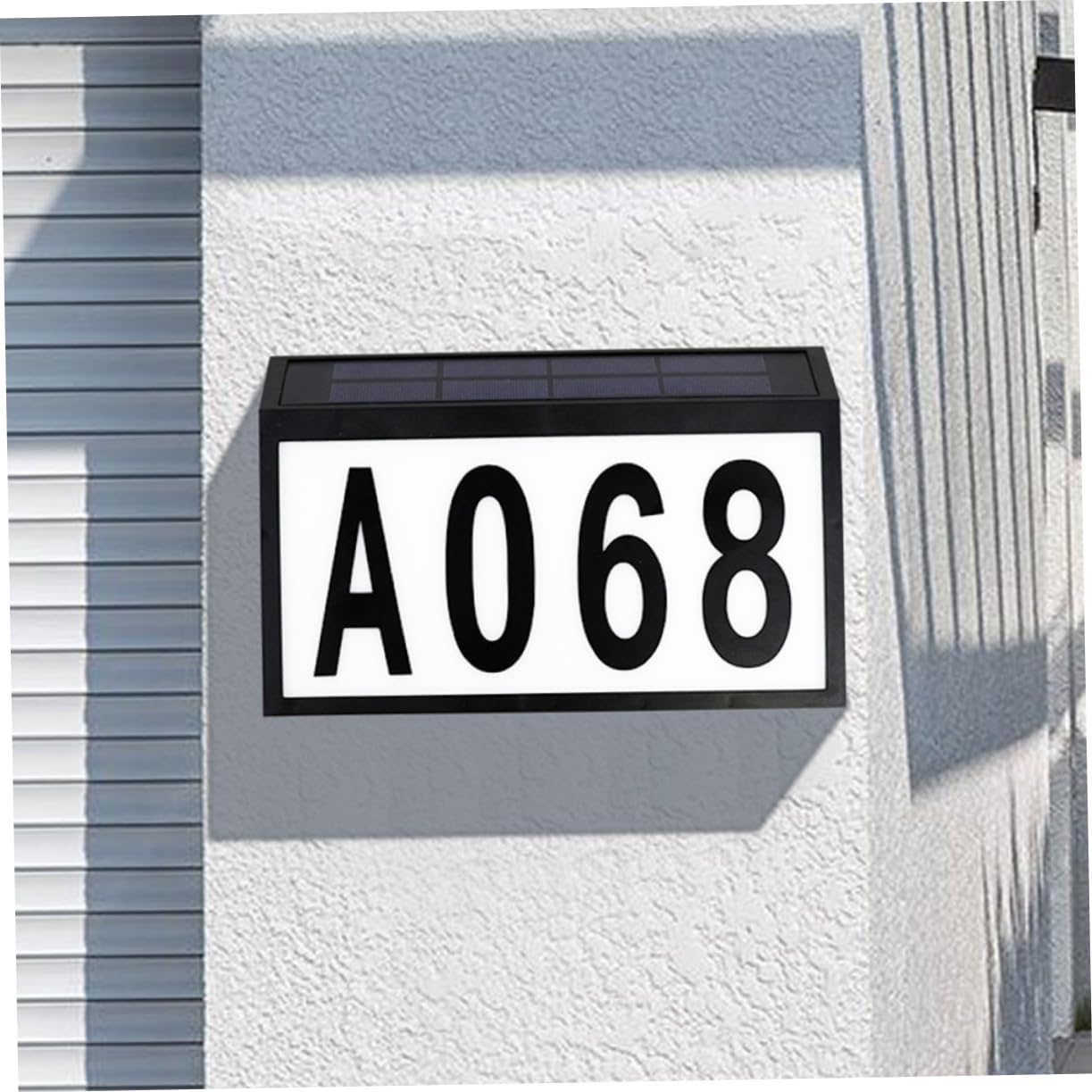 NUOBESTY Solar Address Sign Light Waterproof Solar Number Lamp Stakes Outdoor for Garden Pathway 1 Set