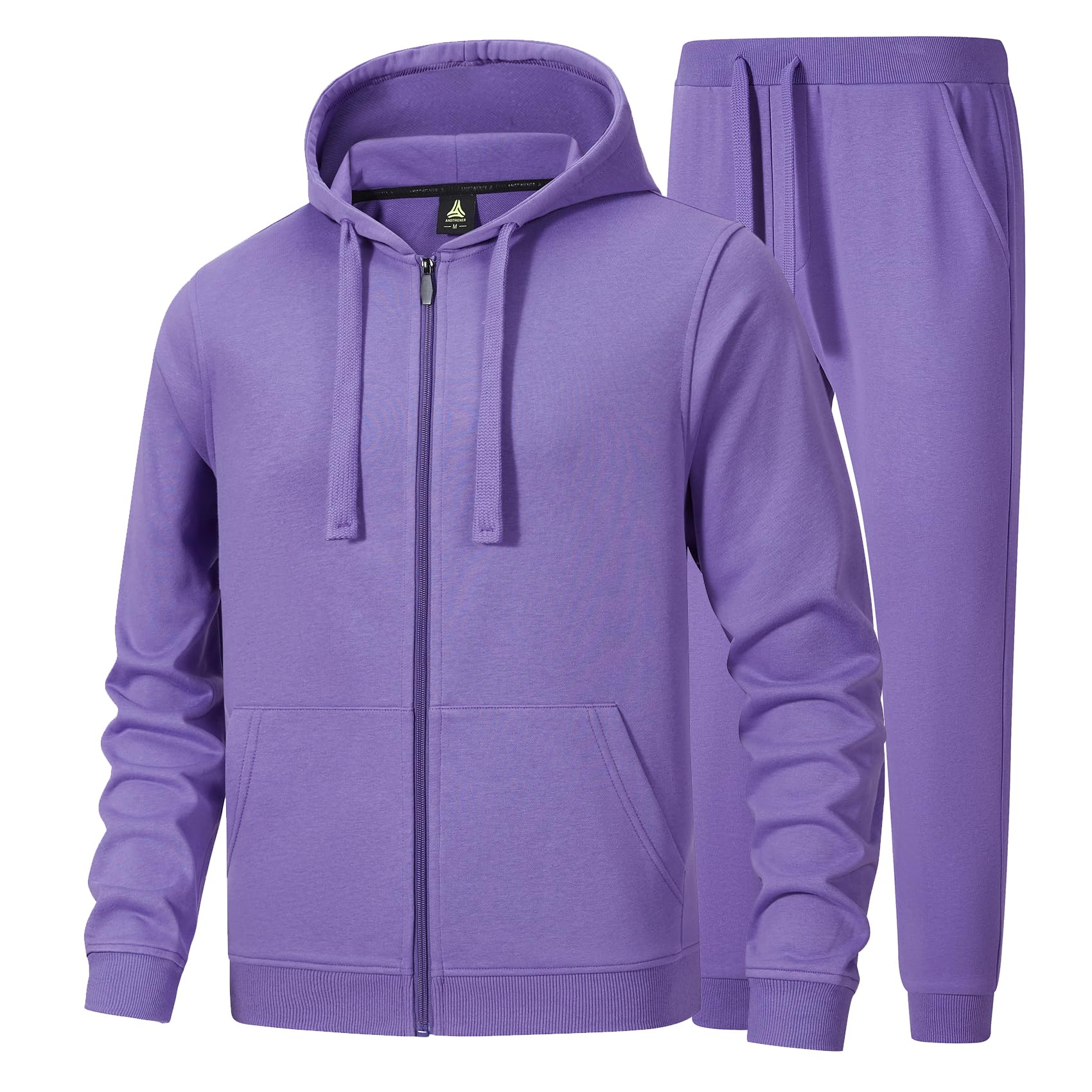 W JIANWANG Trainingsanzug Herren Hoodie Baumwolle Jogginganzug Herren Athletisch Komfortabel Tracksuit