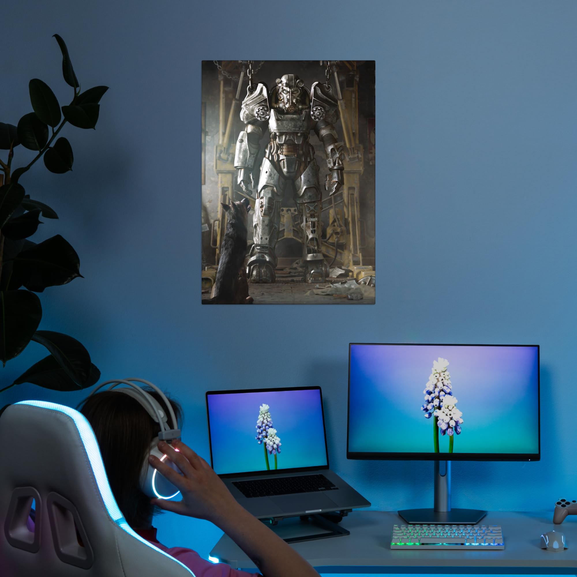 Displate - Poster In Metallo - Montato a Magnete - Fallout - Power Armor