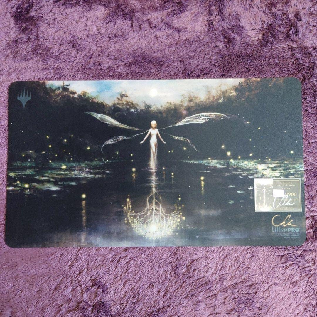 魔法の夜 プレイマット Seb McKinnon サインド MTG Seb McKinnon Kickstarter Damnation Playmat - Signed & Stitched