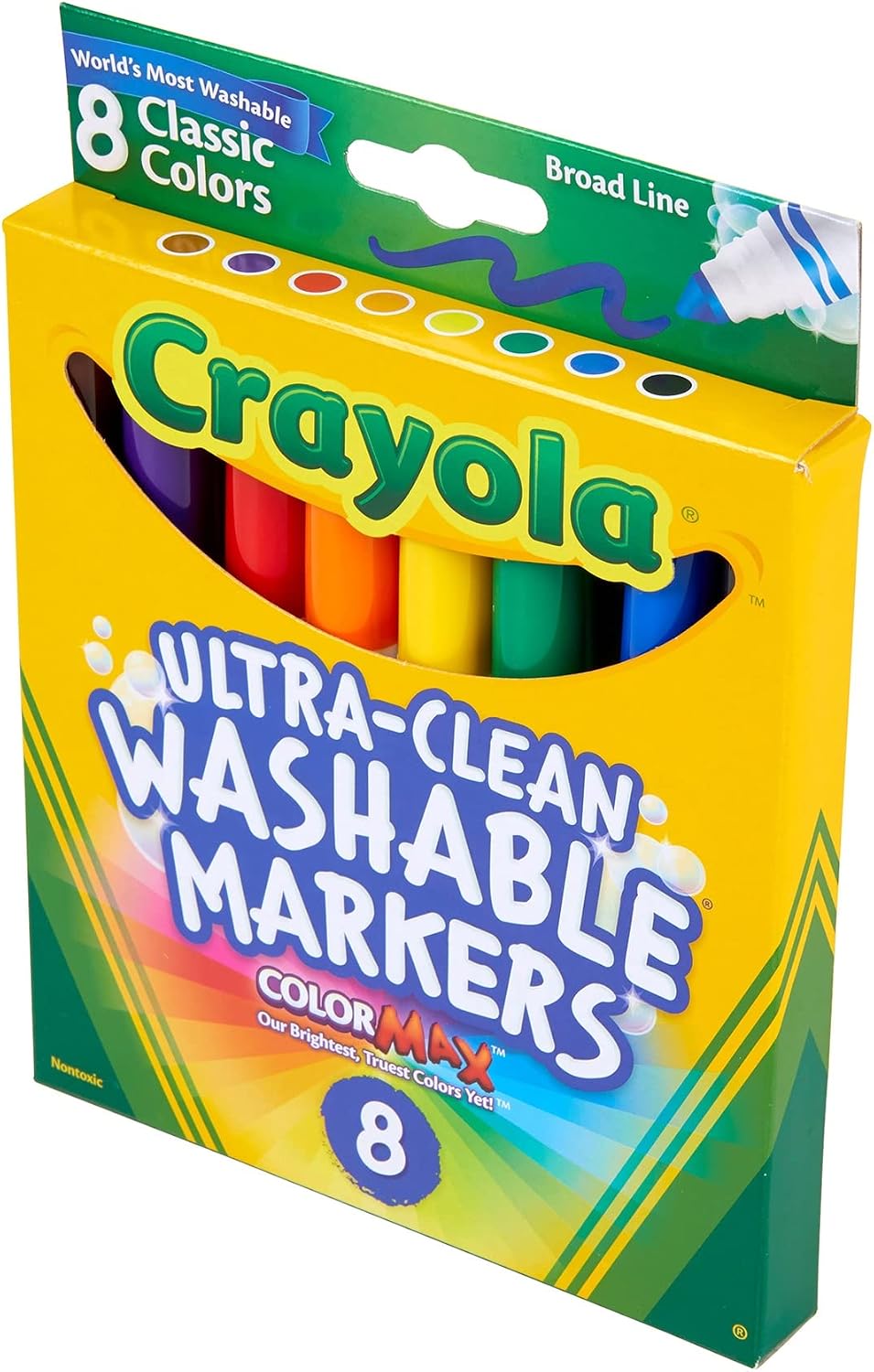 Washable Markers, Broad Point,