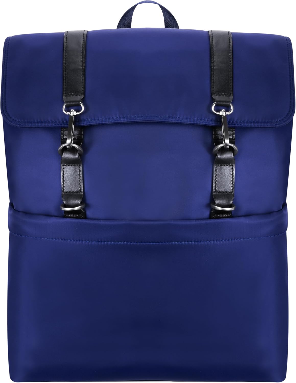 McKleinUSA N Series, Element, Nano Tech-Light Nylon with Leather Trim, 17" Nylon Flap Over Laptop Backpack, Navy (18477), One Size