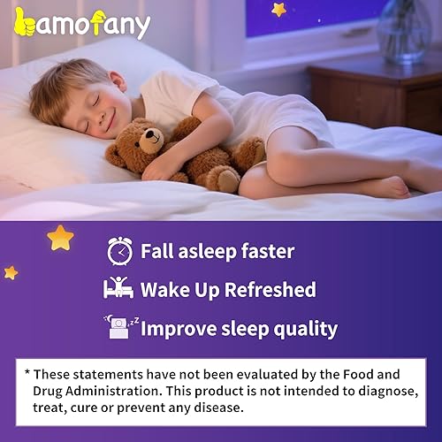 Miniatura 6 de Gomitas de melatonina para niños de 1 mg (120 unidades) 2 x 60 gomitas de fresa, apoyo seguro para dormir para mayores de 4 años con L-teanina,