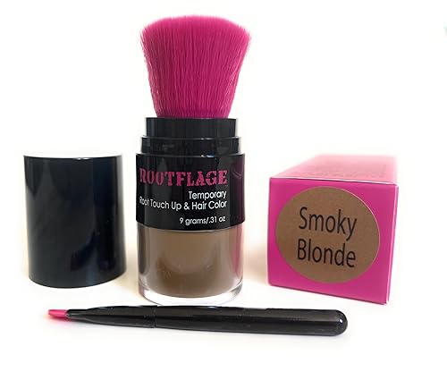 Rootflage Polvo para el cabello de retoque de raíz color temporal del cabello cobertura de canas corrector de raíces relleno de cabello adelgazante