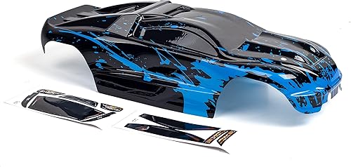 SummitLink Cuerpo personalizado azul fangoso sobre negro estilo compatible con E-Revo escala 1/10 RC coche o camión (camión no incluido) ER-BB-01